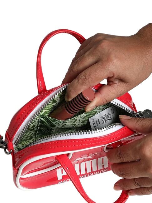 1976 MICRO GRIP Mini sac &agrave; main avec bandouli&egrave;re rouge pour toujours - Sacs pour Femme