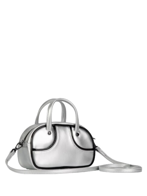 1976 METALLIC MICRO GRIP Mini sac &agrave; main avec bandouli&egrave;re gris-noir glacial - Sacs pour Femme