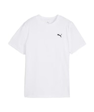 PUMA WARDROBE ESS T-shirt &agrave; manches courtes, en pur coton blanc - Tee-shirt enfant - 4