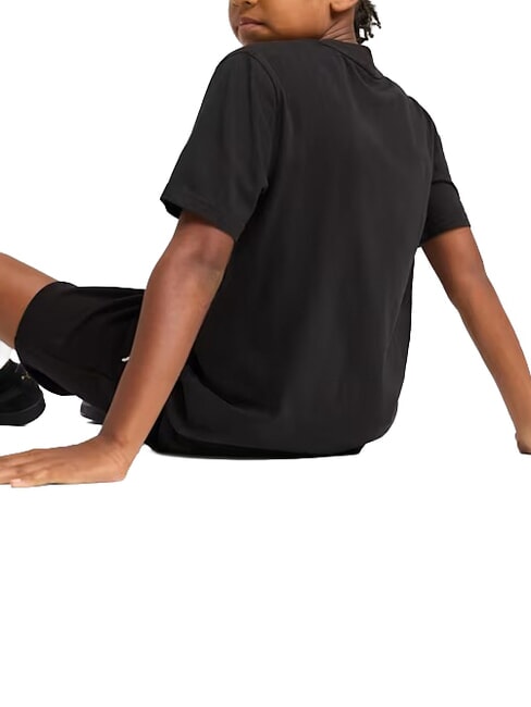 WARDROBE ESS T-shirt &agrave; manches courtes, en pur coton noir - Tee-shirt enfant
