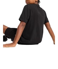 PUMA WARDROBE ESS T-shirt &agrave; manches courtes, en pur coton noir - Tee-shirt enfant - 2