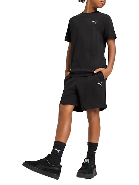 WARDROBE ESS T-shirt &agrave; manches courtes, en pur coton noir - Tee-shirt enfant