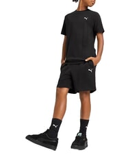 PUMA WARDROBE ESS T-shirt &agrave; manches courtes, en pur coton noir - Tee-shirt enfant - 3