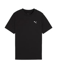 PUMA WARDROBE ESS T-shirt &agrave; manches courtes, en pur coton noir - Tee-shirt enfant - 4