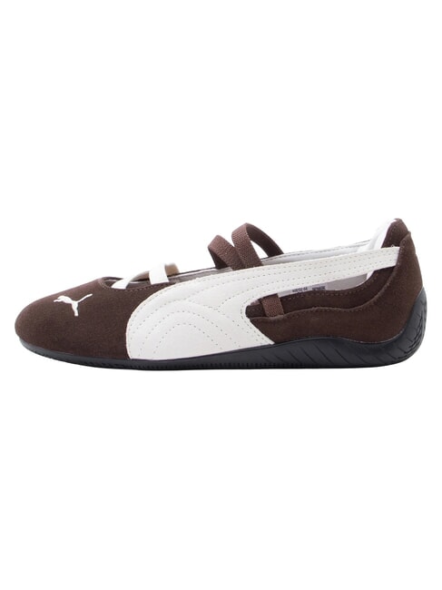 SPEEDCAT BALLET SD JR ballerines en cuir blanc ros&eacute; scintillant - Chaussures de b&eacute;b&eacute;