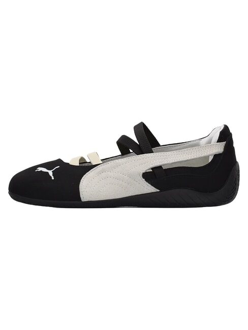 SPEEDCAT BALLET SD JR ballerines en cuir noir-blanc-blanc chaud - Chaussures de b&eacute;b&eacute;