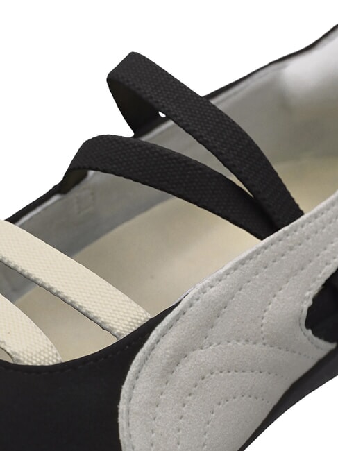 SPEEDCAT BALLET SD JR ballerines en cuir noir-blanc-blanc chaud - Chaussures de b&eacute;b&eacute;