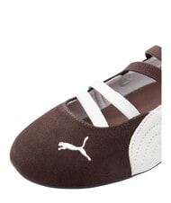 PUMA SPEEDCAT BALLET SD JR ballerines en cuir blanc ros&eacute; scintillant - Chaussures de b&eacute;b&eacute; - 6