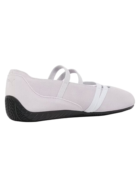 SPEEDCAT BALLET SD JR ballerines en cuir blanc ros&eacute; scintillant - Chaussures de b&eacute;b&eacute;