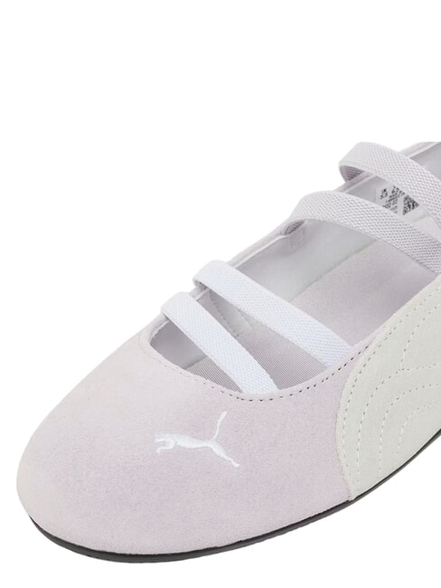 SPEEDCAT BALLET SD JR ballerines en cuir blanc ros&eacute; scintillant - Chaussures de b&eacute;b&eacute;