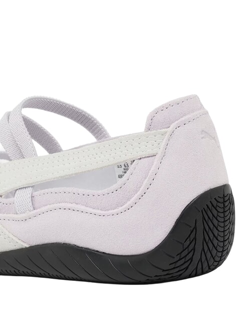 SPEEDCAT BALLET SD JR ballerines en cuir blanc ros&eacute; scintillant - Chaussures de b&eacute;b&eacute;