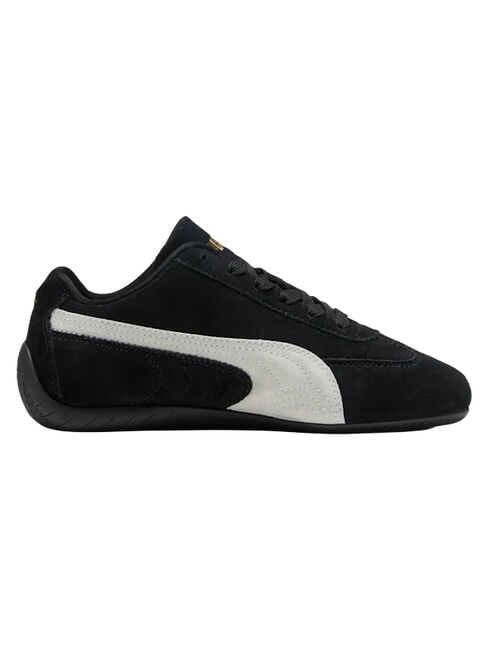 SPEEDCAT OG JR Baskets en cuir noir et blanc - Chaussures de b&eacute;b&eacute;