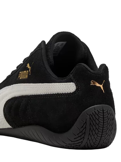 SPEEDCAT OG JR Baskets en cuir noir et blanc - Chaussures de b&eacute;b&eacute;