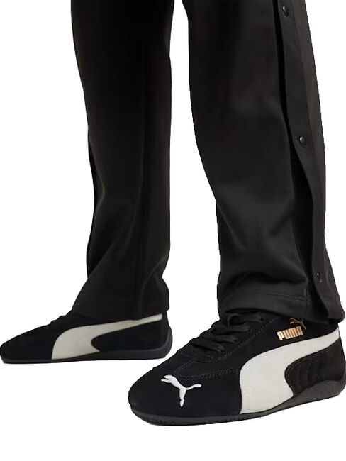 SPEEDCAT OG JR Baskets en cuir noir et blanc - Chaussures de b&eacute;b&eacute;