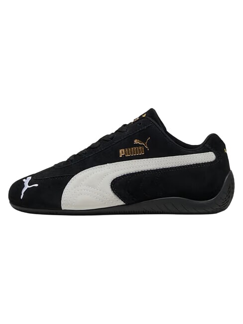 SPEEDCAT OG JR Baskets en cuir noir et blanc - Chaussures de b&eacute;b&eacute;