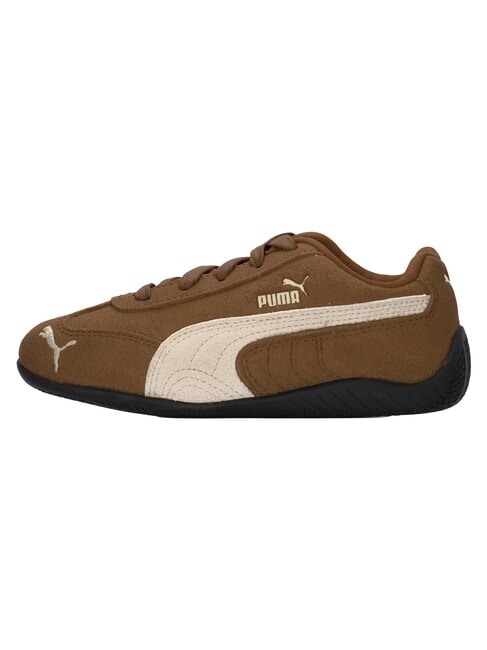 SPEEDCAT OG PS Baskets en cuir mixte ivoire givr&eacute; au caf&eacute; haute - Chaussures de b&eacute;b&eacute;