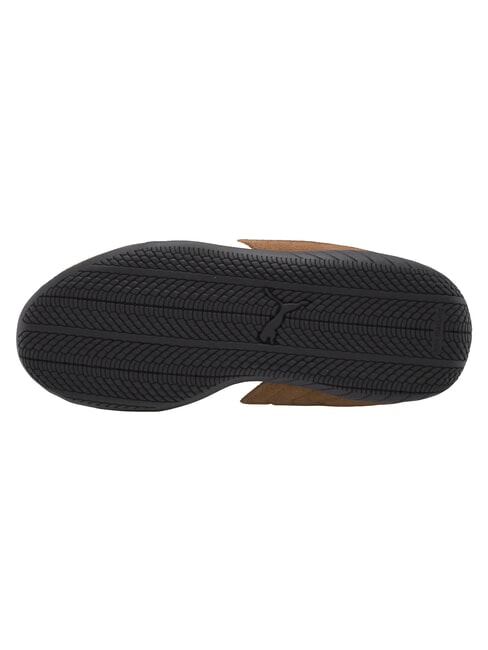 SPEEDCAT OG PS Baskets en cuir mixte ivoire givr&eacute; au caf&eacute; haute - Chaussures de b&eacute;b&eacute;