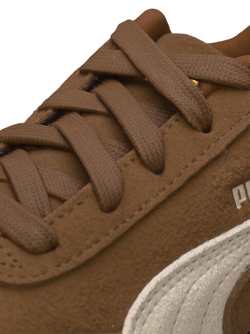 SPEEDCAT OG PS Baskets en cuir mixte ivoire givr&eacute; au caf&eacute; haute - Chaussures de b&eacute;b&eacute;