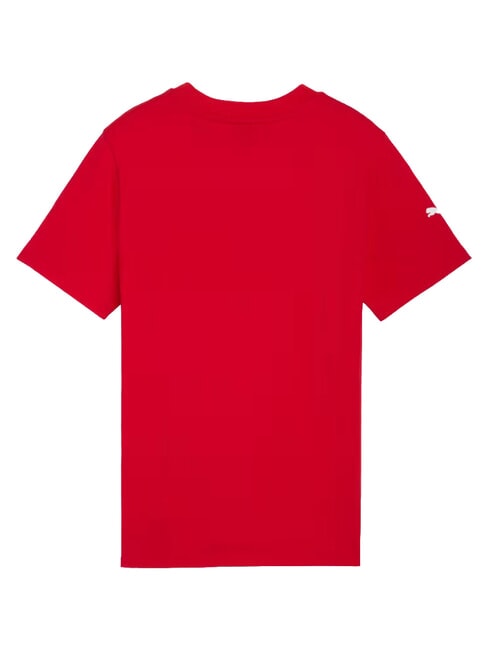 FERRARI T-shirt en coton &agrave; manches courtes rouge de course - Tee-shirt enfant
