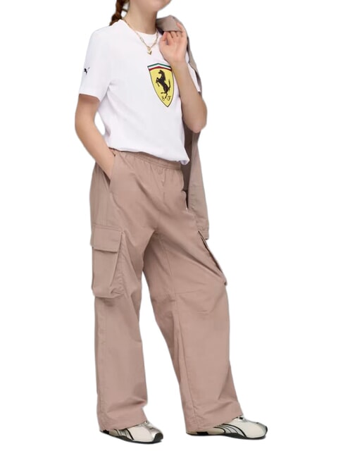 FERRARI T-shirt en coton &agrave; manches courtes blanc - Tee-shirt enfant