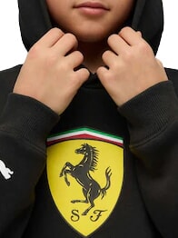FERRARI Sweatshirt &agrave; capuche noir - B&eacute;b&eacute; Sweat