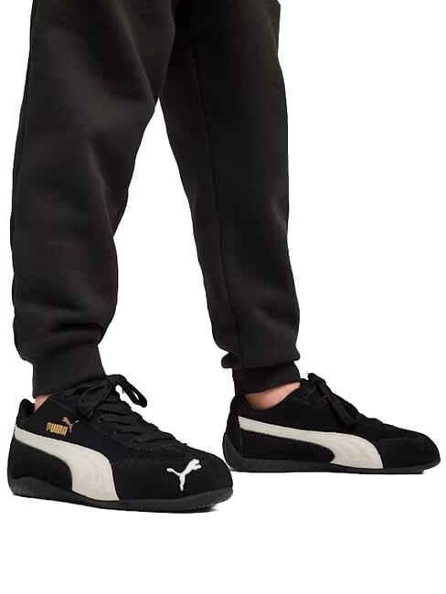 SPEEDCAT OG PS Baskets en cuir mixte noir et blanc - Chaussures de b&eacute;b&eacute;