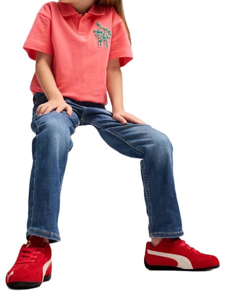 SPEEDCAT OG PS Baskets en cuir mixte pour toujours rouge et blanc - Chaussures de b&eacute;b&eacute;