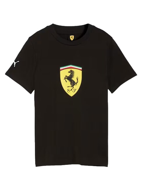 FERRARI T-shirt en coton &agrave; manches courtes noir - Tee-shirt enfant
