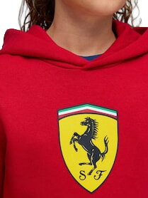 FERRARI Sweatshirt &agrave; capuche rouge de course - B&eacute;b&eacute; Sweat