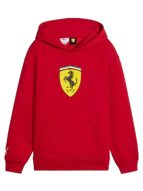 FERRARI Sweatshirt &agrave; capuche rouge de course - B&eacute;b&eacute; Sweat