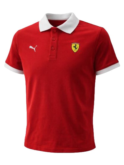 FERRARI RACE polo &agrave; manches courtes rouge de course - Tee-shirt enfant