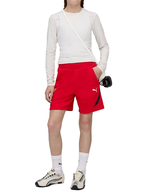 FERRARI Shorts rouge de course - Pantalons pour enfants
