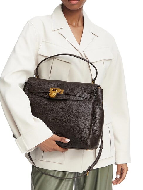 HAMILTON MODERNE Sac &agrave; main avec bandouli&egrave;re chocolat - Sacs pour Femme