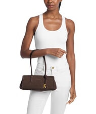 MICHAEL KORS LAILA Sac bandouli&egrave;re en cuir chocolat - Sacs pour Femme - 2