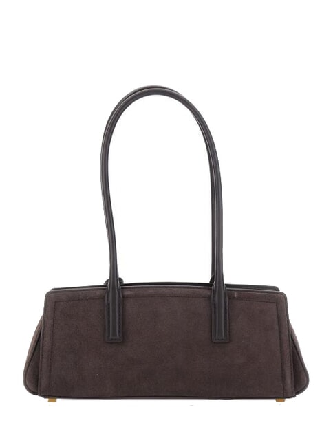 LAILA Sac bandouli&egrave;re en cuir chocolat - Sacs pour Femme
