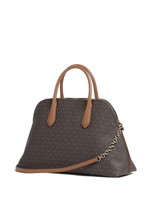 FREDDIE L Sac &agrave; main avec bandouli&egrave;re brun/gland - Sacs pour Femme