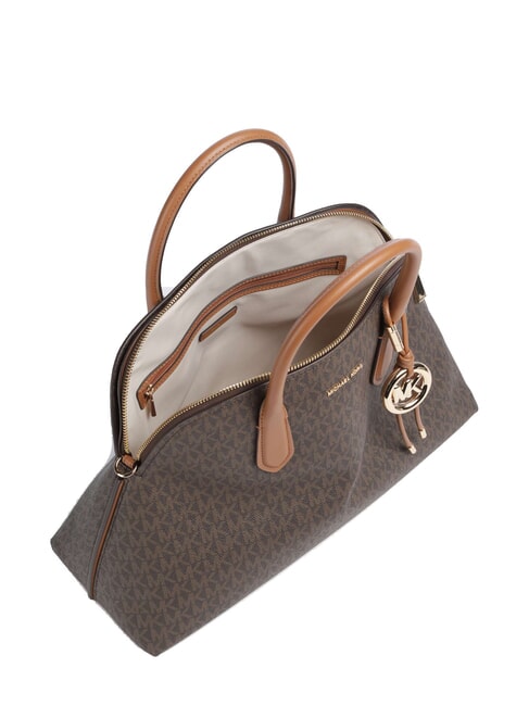 FREDDIE L Sac &agrave; main avec bandouli&egrave;re brun/gland - Sacs pour Femme