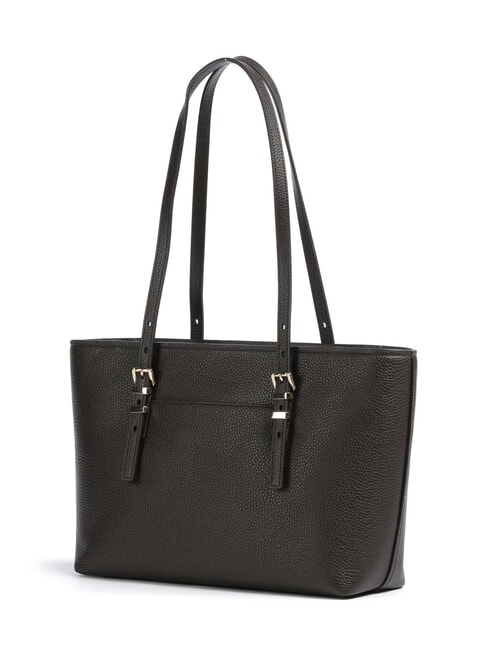 QUINN Sac cabas moyen en cuir chocolat - Sacs pour Femme