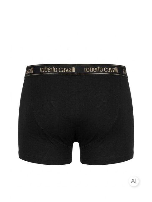 ALL-OVER ELASTIC GOLD Lot de 3 paires de boxers noir - Slip homme