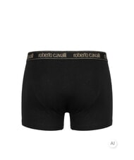 CAVALLI ALL-OVER ELASTIC GOLD Lot de 3 paires de boxers noir - Slip homme - 3