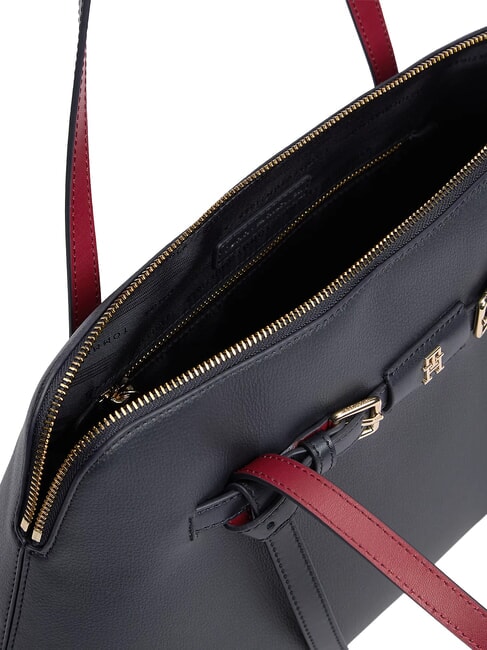TH BUCKLE sac cabas &agrave; bandouli&egrave;re bleu de l'espace - Sacs pour Femme