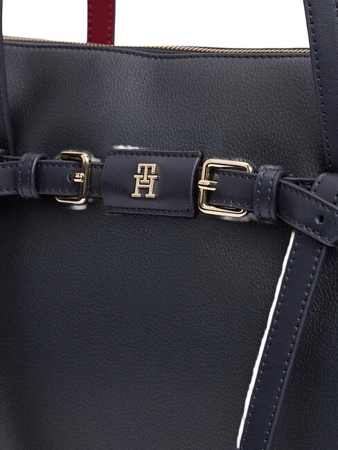 TH BUCKLE sac cabas &agrave; bandouli&egrave;re bleu de l'espace - Sacs pour Femme