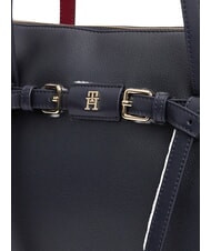 TOMMY HILFIGER TH BUCKLE sac cabas &agrave; bandouli&egrave;re bleu de l'espace - Sacs pour Femme - 5