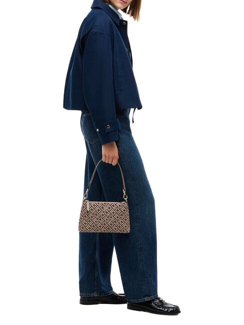 TH JACQUARD sac bandouli&egrave;re mousse de toundra - Sacs pour Femme