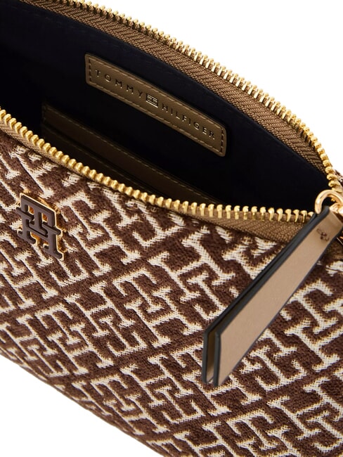 TH JACQUARD sac bandouli&egrave;re mousse de toundra - Sacs pour Femme