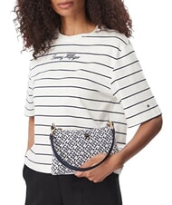 TOMMY HILFIGER TH JACQUARD sac bandouli&egrave;re bleu de l'espace - Sacs pour Femme - 2
