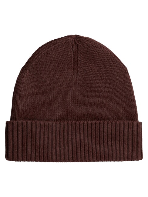 TH FLAG Bonnet en coton avec revers vin rouge - Bonnets