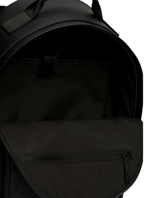 TH MODERN Sac &agrave; dos avec double poche avant le noir - Sacs &agrave; dos pour l'&Eacute;cole & les Loisirs
