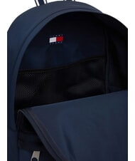 TOMMY HILFIGER TJM COLLEGIATE Sac &agrave; dos avec poche avant marine nuit noire - Sacs &agrave; dos pour l'&Eacute;cole & les Loisirs - 4