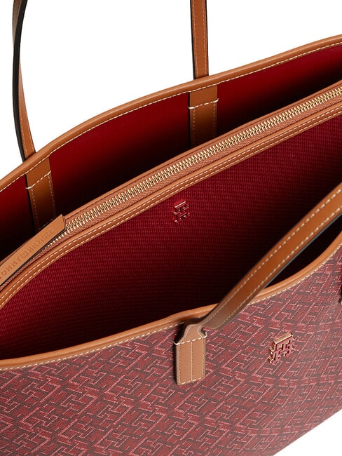 TH MONOPLAY Sac &agrave; provisions m&eacute;lange rouge d'automne - Sacs pour Femme